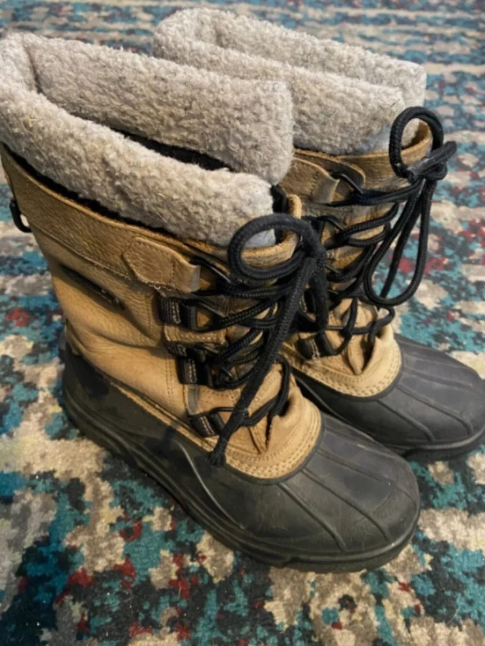 Columbia Siberiak Tan Thermolite Boots Size 9 #BL1115-258